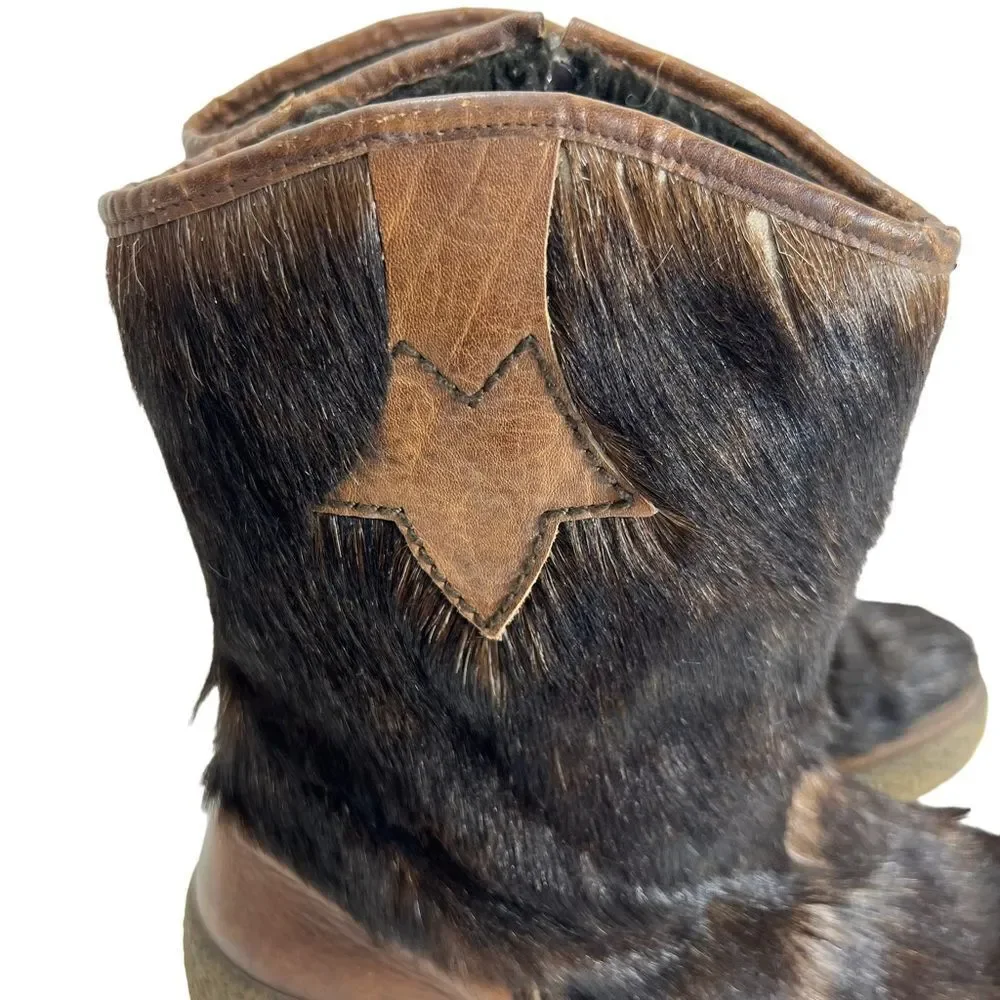 Vintage Como Goat Hair Apres-Ski Boot